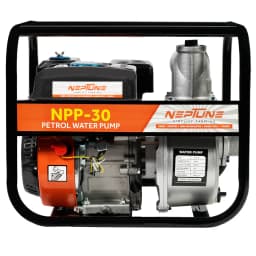 Neptune NPP-30 Water Pump, 3 Inch Outlet, 6.5 HP, 196 CC 4 Stroke Petrol Engine, 3600 RPM Ideal for Farming, Irrigation, Draining & Gardening 1