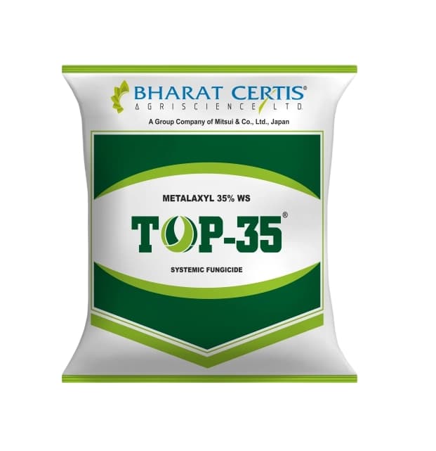 Bharat Top-35 Metalaxyl 35% WS Systemic Fungicide - Image 1
