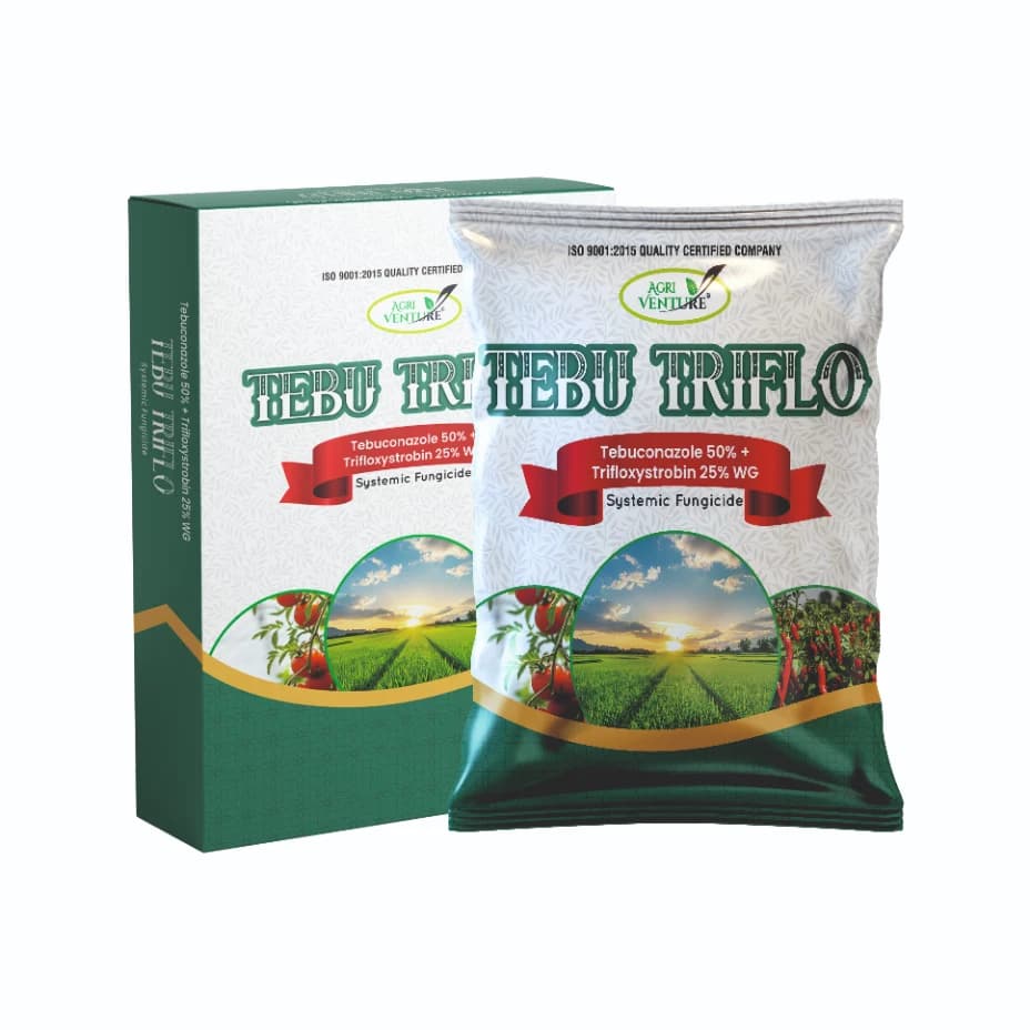 Agri Venture Tebu Triflo Tebuconazole 50% + Trifloxystrobin 25% WG Systemic Fungicide - Image 1