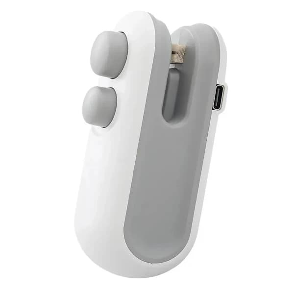 2 In 1 Mini Bag Sealer & Cutter, USB Rechargeable Food Storage Sealer - Image 1