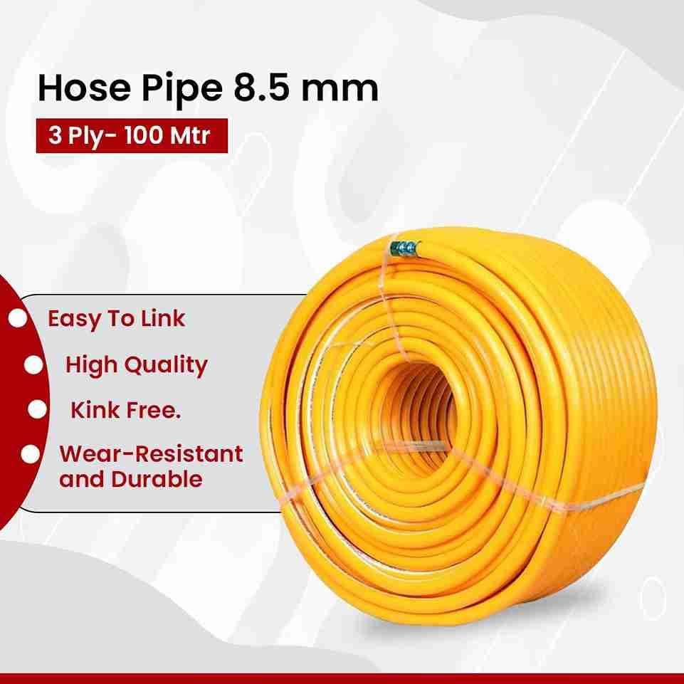 Balwaan Hose Pipe 8.5mm, 3 Ply Heavy Duty And High Pressure Pipe, Multiple Use For Spraying In Garden, Agriculture, Commercial and Construction Works - Image 8