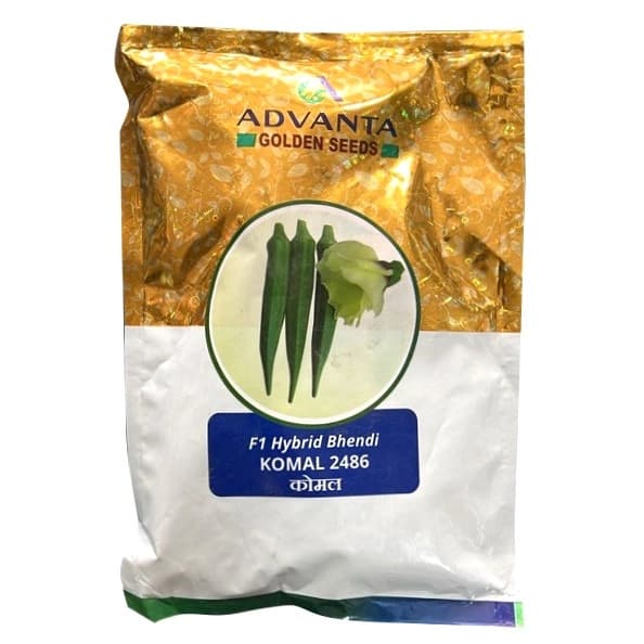 Advanta Komal 2486 F1 Hybrid Okra Seeds, Early Maturity, High Yield, Disease Resistant