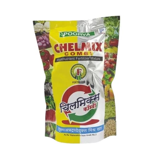 Poorva Chelmix-Combi Chelated Micronutrient, Amino Acid Based Fertilizer For Quick Plant Growth - Image 1