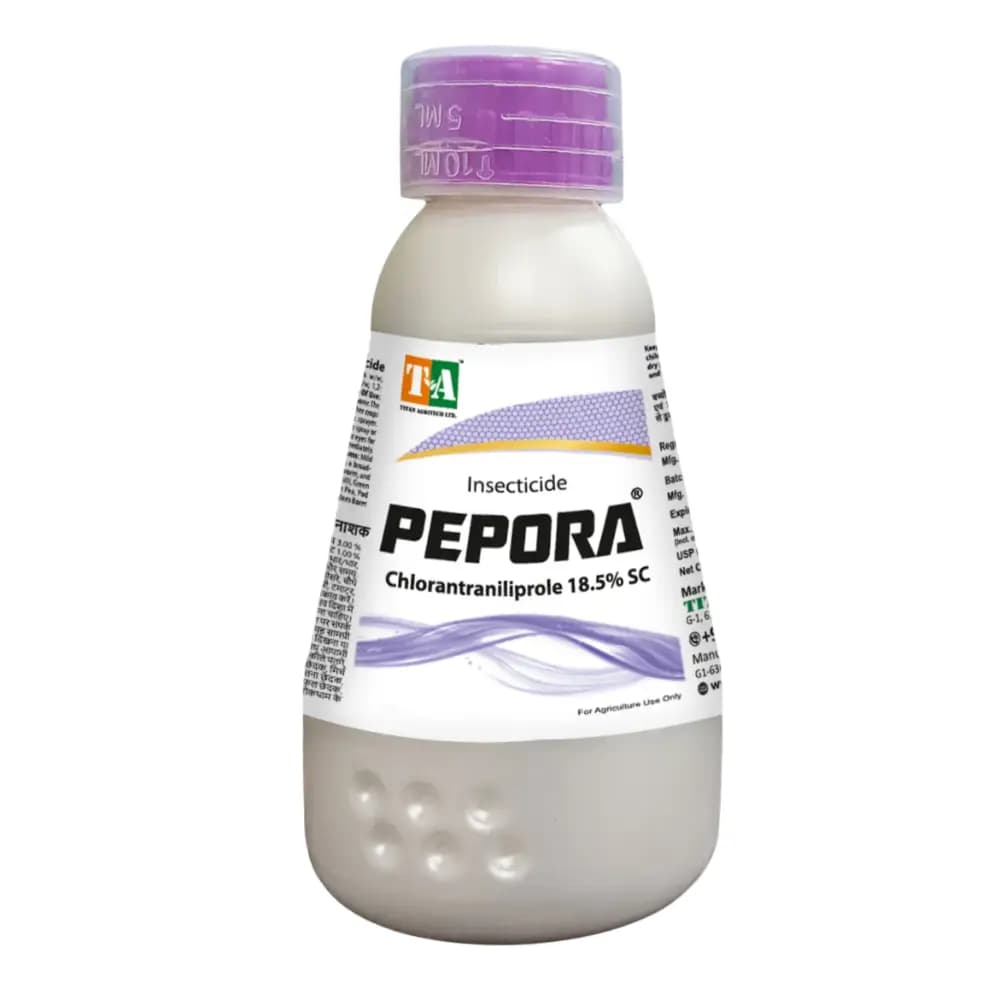 Titan Agritech Pepora Chlorantraniliprole 18.5% SC Insecticide, Broad-Spectrum, Effective Pest Control