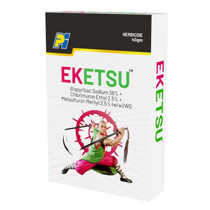 PI EKETSU Bispyribac Sodium 38% + Chlorimuron Ethyl 2.5% + Metsulfuron Methyl 2.5% WG Herbicide, Broad-Spectrum, Effective Weed Control In Rice - Image 1