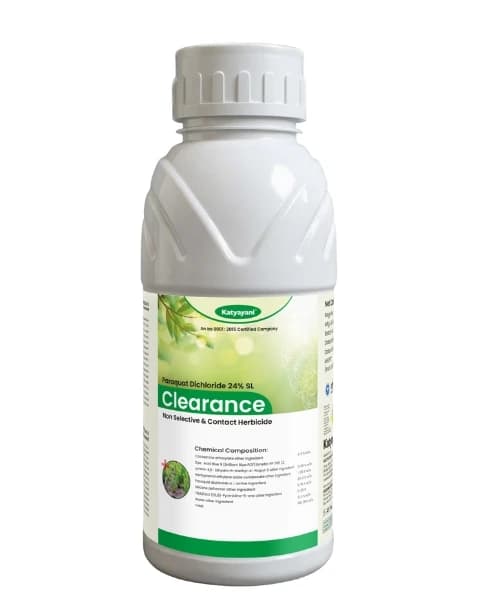 Katyayani Clearance Paraquat Dichloride 24% SL Non Selective Herbicide, Effective Weed Control - Image 1