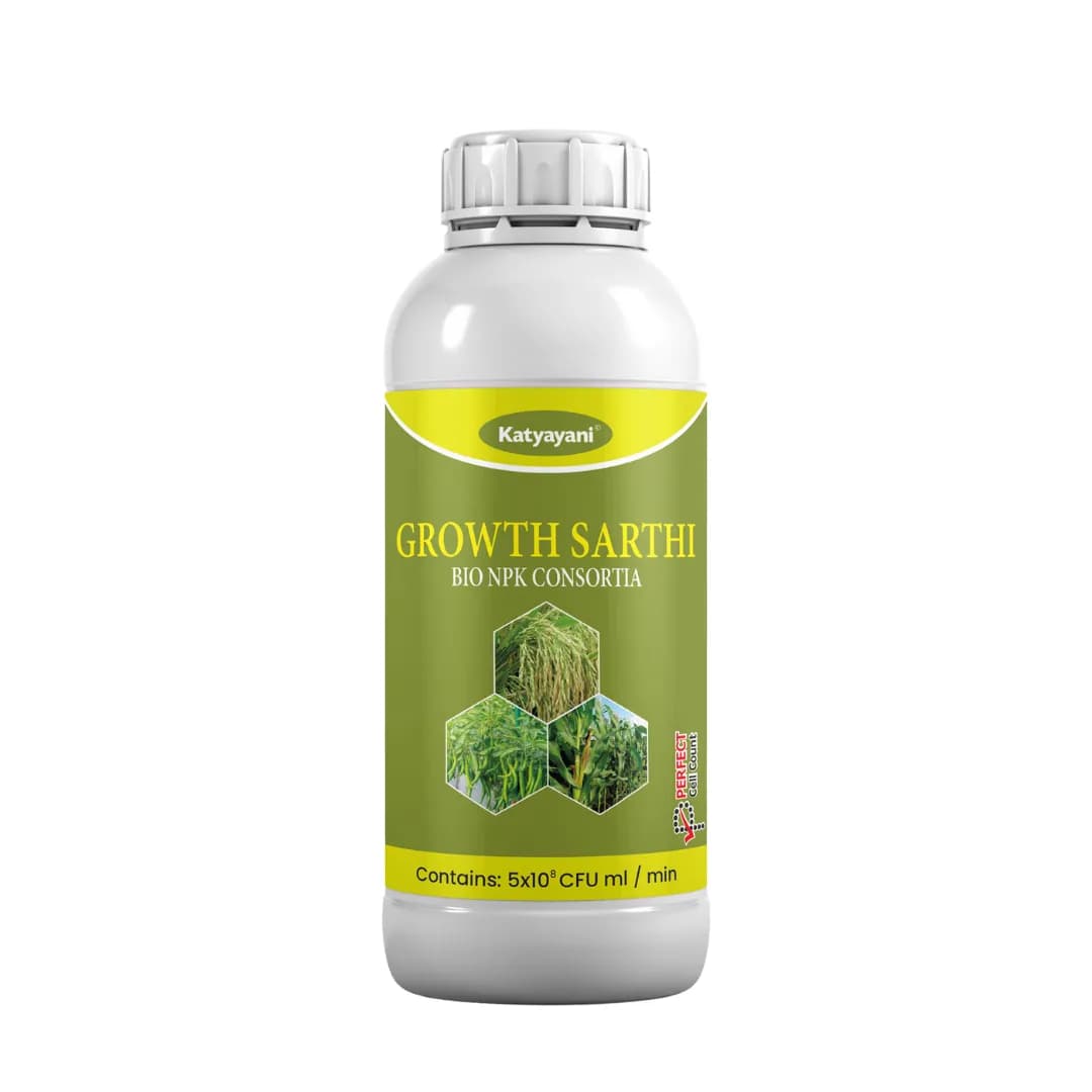 Katyayani Growth Sarthi Bio NPK Liquid Consortia Fertilizer, Premium Organic Blend For Enhanced Soil Health and Crop Yield - Image 1
