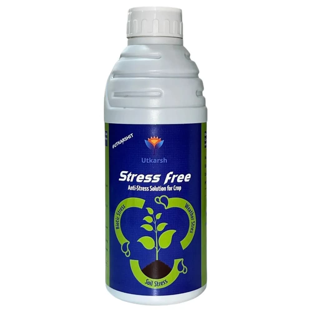 Utkarsh Stress Free Anti-Stress Solution Bio-Stimulant, Combination Of Humic Acid, Fulvic Acid, Best Amino Acids And Seaweeds - Image 1