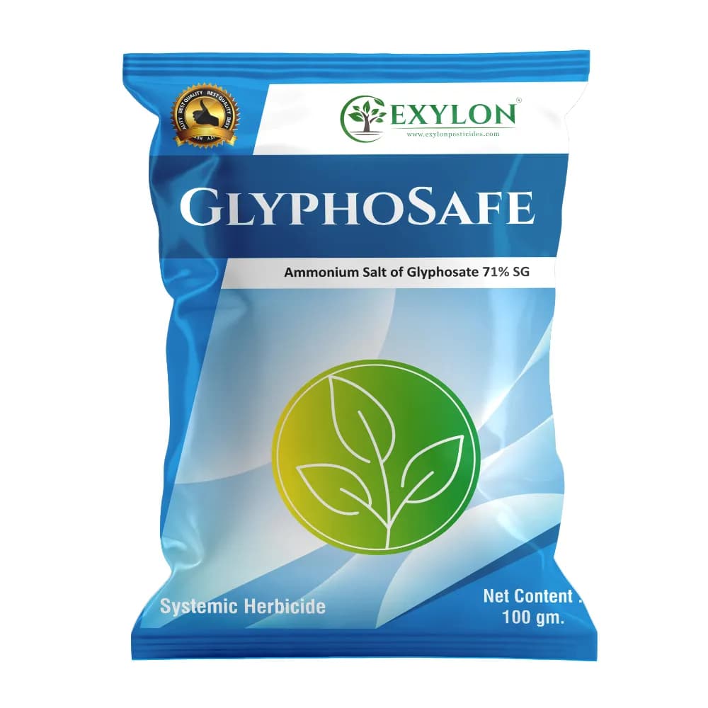 Exylon GlyphoSafe Ammonium Salt of Glyphosate 71% SG Herbicide, Effective Weeds Control In Multiple Crops - Image 1