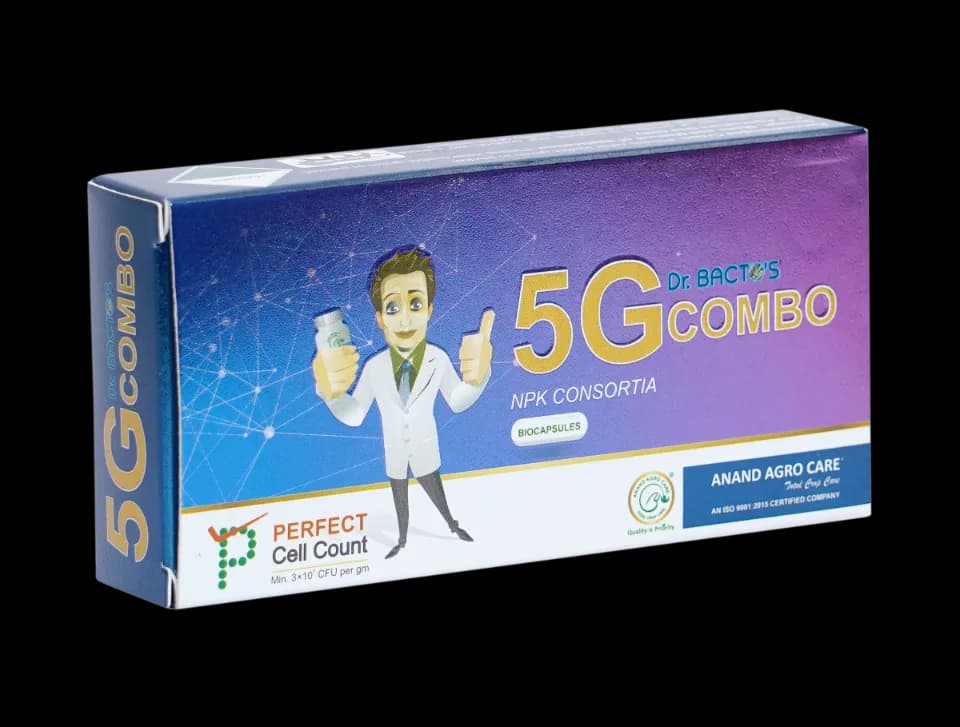 Dr. Bacto\'s 5G Combo Biocapsule, NPK Consortia Enclosed In Biodegradable Capsules