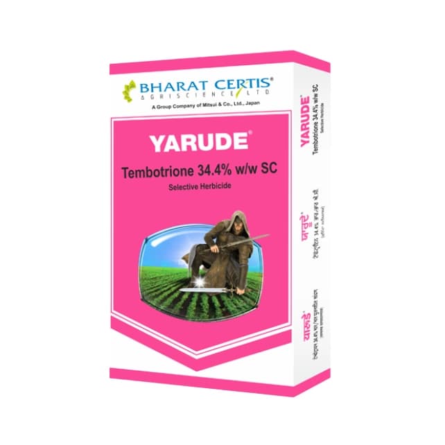 Bharat Certis Yarude Tembotrione 34.4% SC Herbicide, Effective Weed Control In Maize