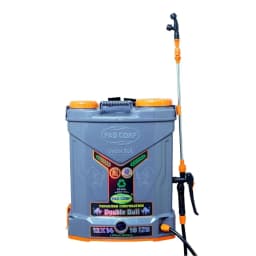 Pad Corp Lithium-Ion Double Bull 12 V X 14 Amp, Double Motor Sprayer, 18 Ltr Tank Capacity, 1.7 Ah Fast Charger, Free 9 Watt Led Bulb 1