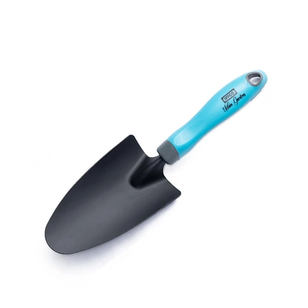 IFFCO Urban Gardens Trowel Tool, Durable Carbon Steel Gardening Trowel With Soft Rubber Handle - Image 1