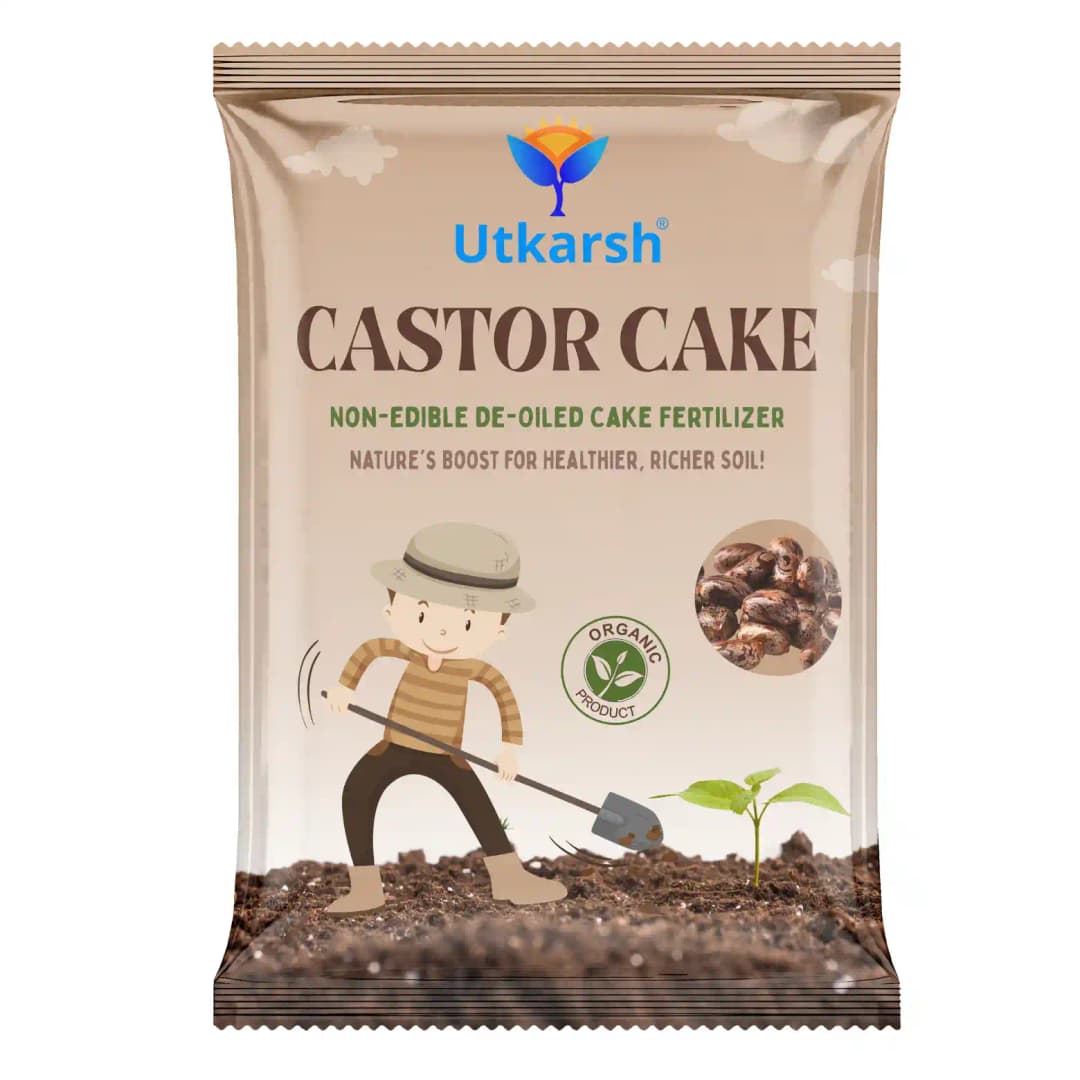 Utkarsh Castor Cake, Organic Fertilizer Boost Promotes Healthy Plant Growth