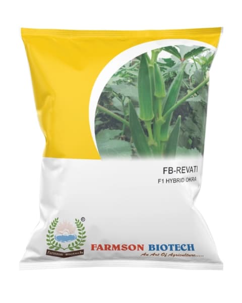 Farmson FB-Revati Okra Seeds - Bindi Seeds - Image 1