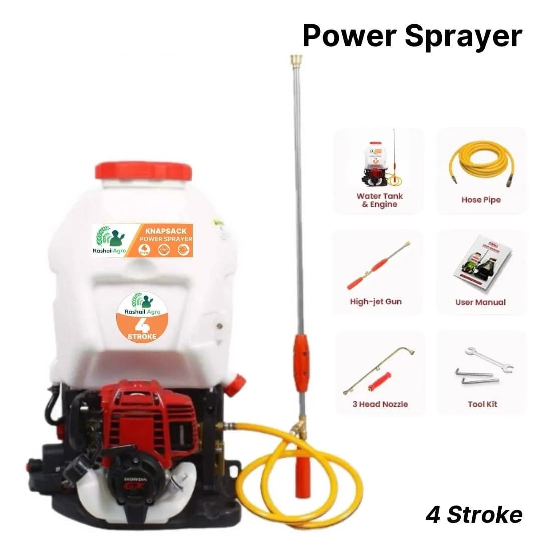 Rashail Knapsack Power Sprayer 4 Stroke 35CC Petrol Engine 25L Tank Backpack - Image 1