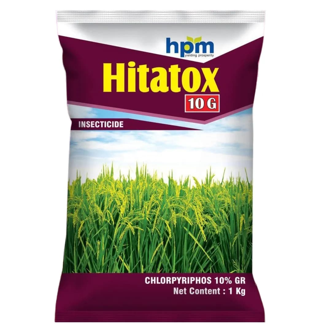 Hpm Hitatox 10G Chlorpyrifos 10% GR Insecticide, Non-Systemic, Effective For Rice Pest Control - Image 1