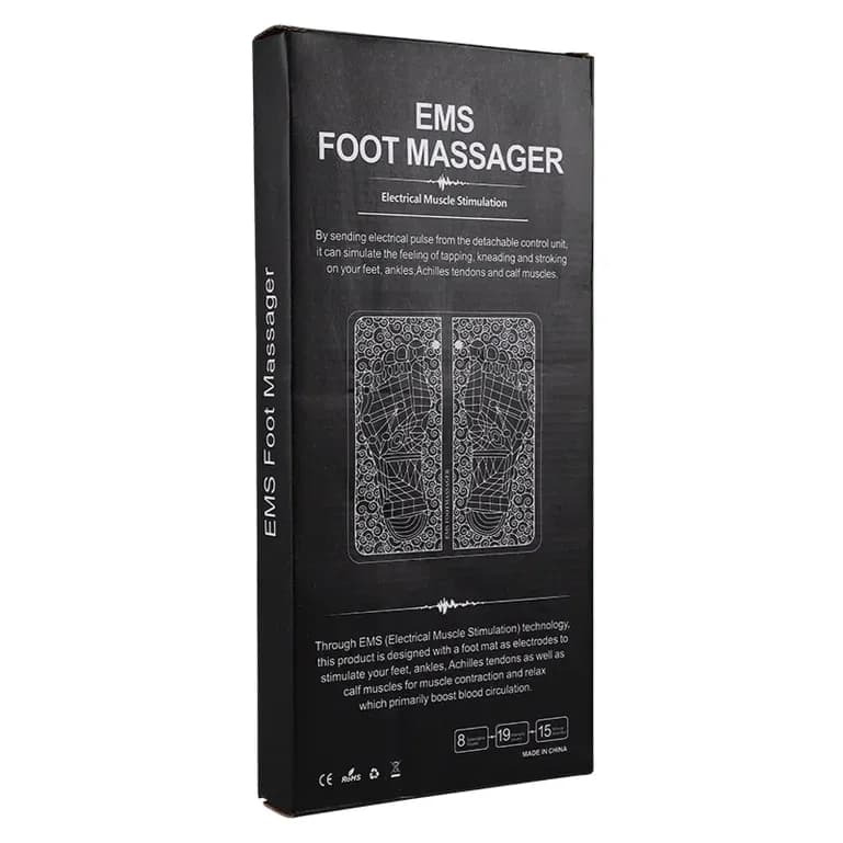 EMS Electric Foot Massager, Portable Circulation Stimulator - 8 Modes - Image 1