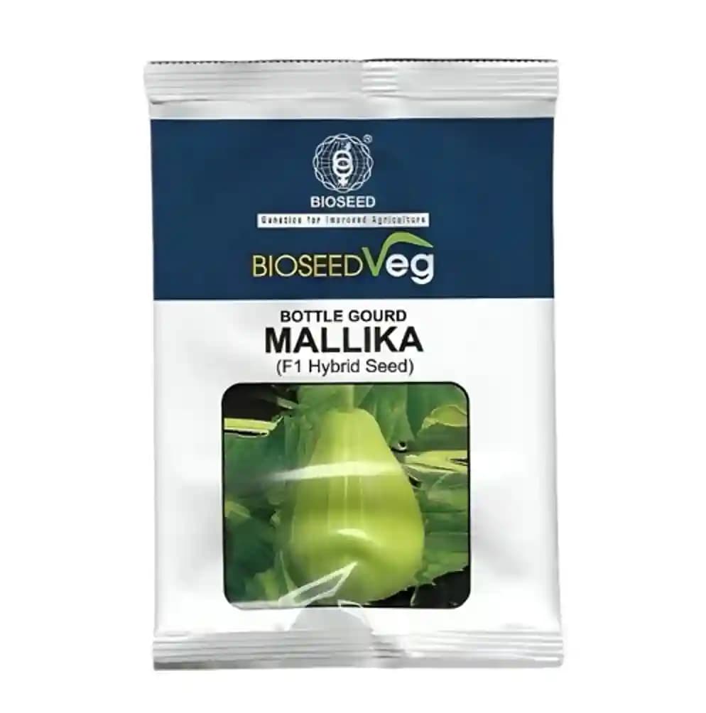Bioseed F1 Hybrid Mallika Bottle Gourd Seeds, Uniform Fruits And High Tolerance To Disease - Image 1
