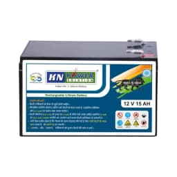 Radhe Agri 12V x 15Ah Rechargeable Lithium Ion Battery, Usage For Agricultural Sprayers & Zatka Machine - Long Backup With 1-Year Warranty 1
