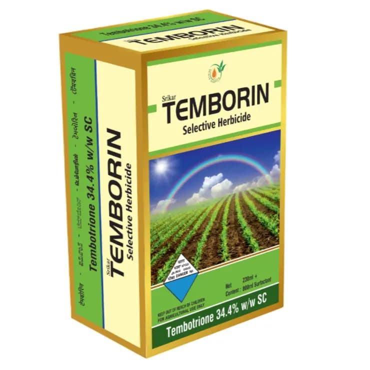 Srikar TEMBORIN Tembotrione 34.4% SC Herbicide, Selective, Post-Emergence For Maize - Image 1