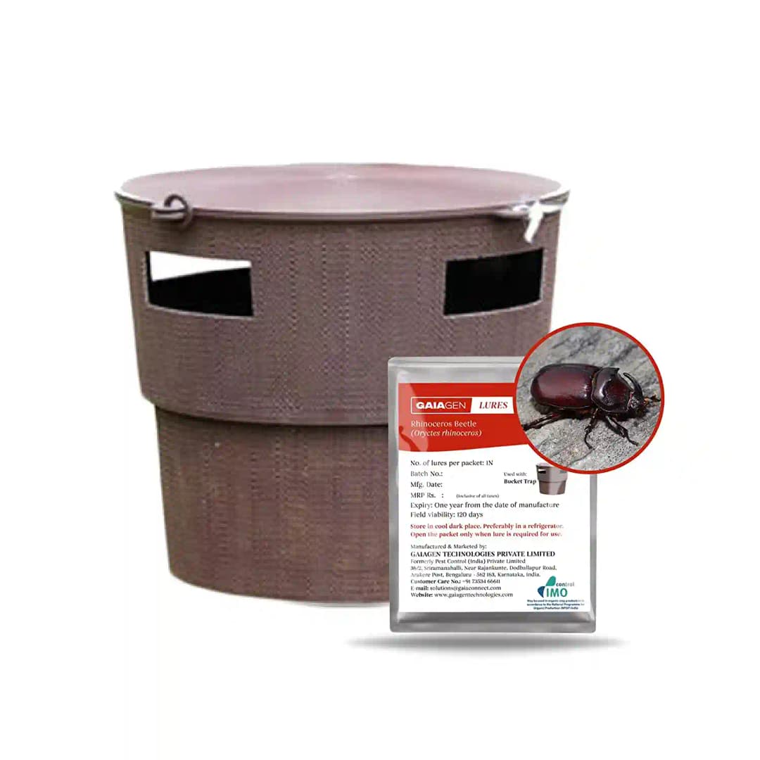 Gaiagen RB Lure , Pheromone Lure For Rhinoceros Beetle Outdoor Plants (Oryctes Rhinoceros) and Insect Bucket Trap, IMO Certified. - Image 3