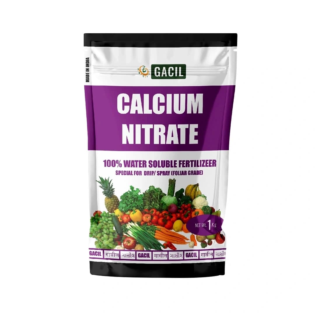 Gacil Calcium Nitrate for Fruit and Vegetable Plant Growth, Boosts Flowering and Fruit Holding Capacity - Image 1