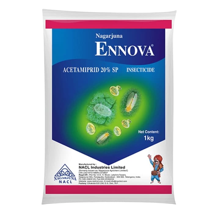 NACL Ennova Acetamiprid 20% SP Insecticide, Effective For Cotton, Cabbage, Chilli & More - Image 1