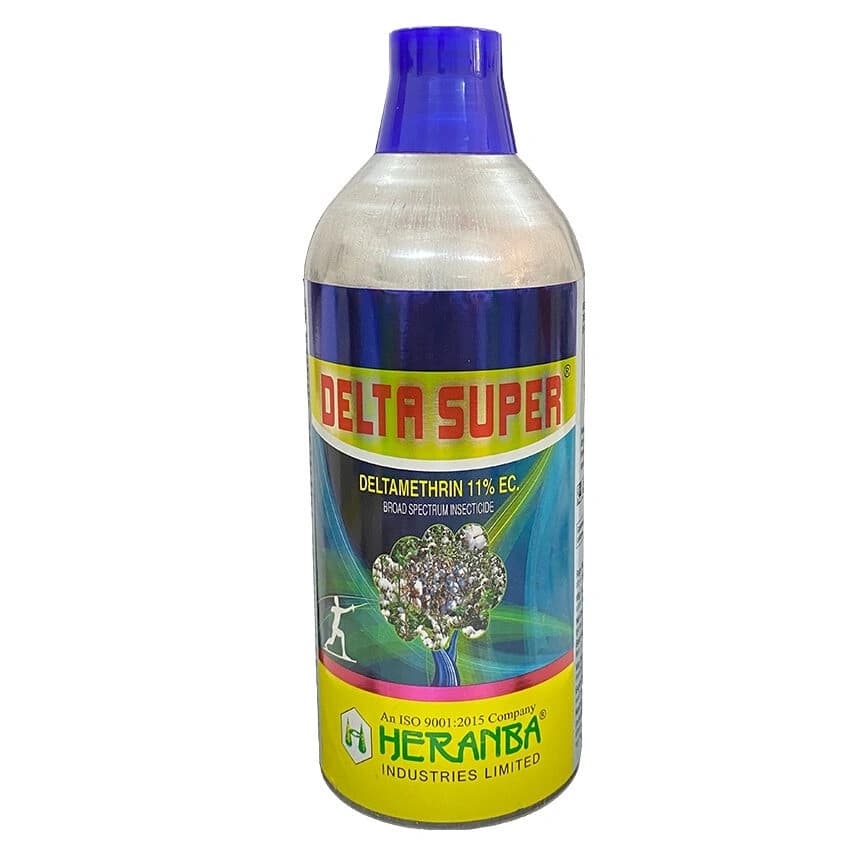 Heranba Delta Super Deltamethrin 11% EC Insecticide, Efficient For Cotton, Rice And Tea Pests
