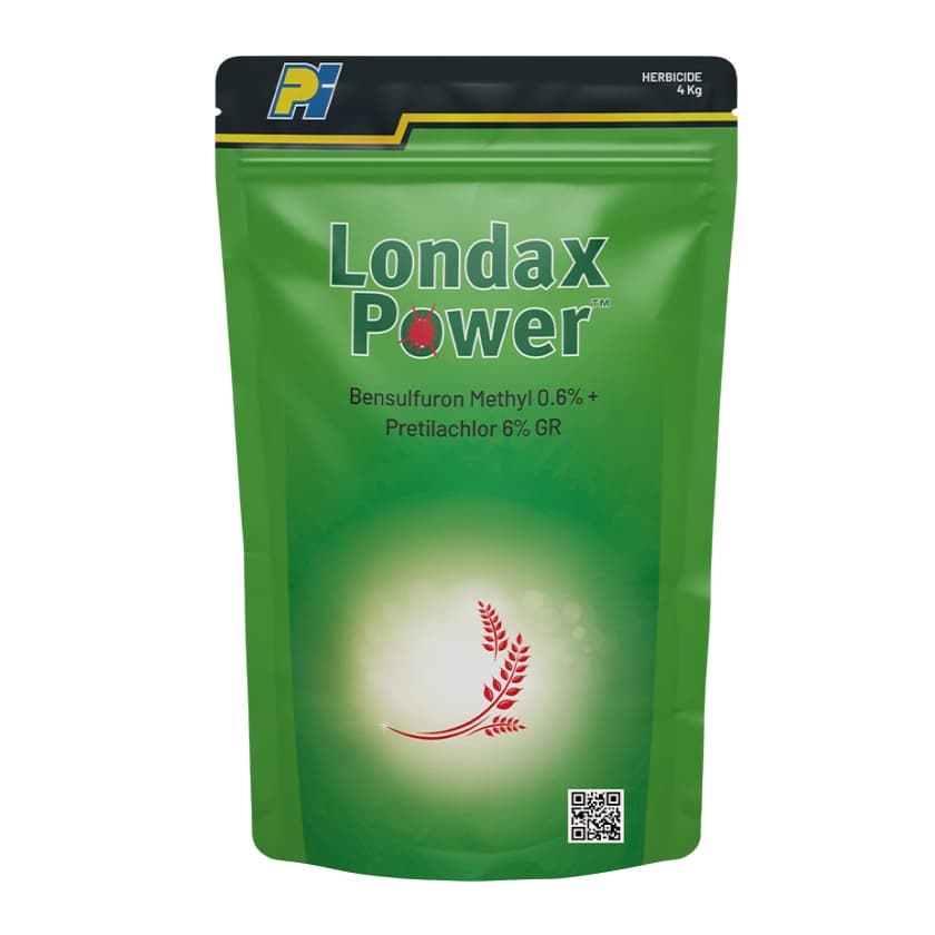 PI Londax Power Bensulfuron Methyl 0.6% + Pretilachlor 6% GR Herbicide, Pre Emergence, Effective Weed Control In Rice - Image 1