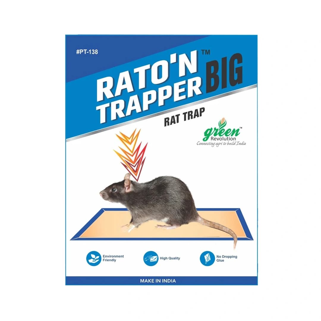 Mouse Glue Trap, RATO\'N TRAPPER Can be used for Home, Warehouse, Agriculture, Factory, False Ceiling. Ready to use product.