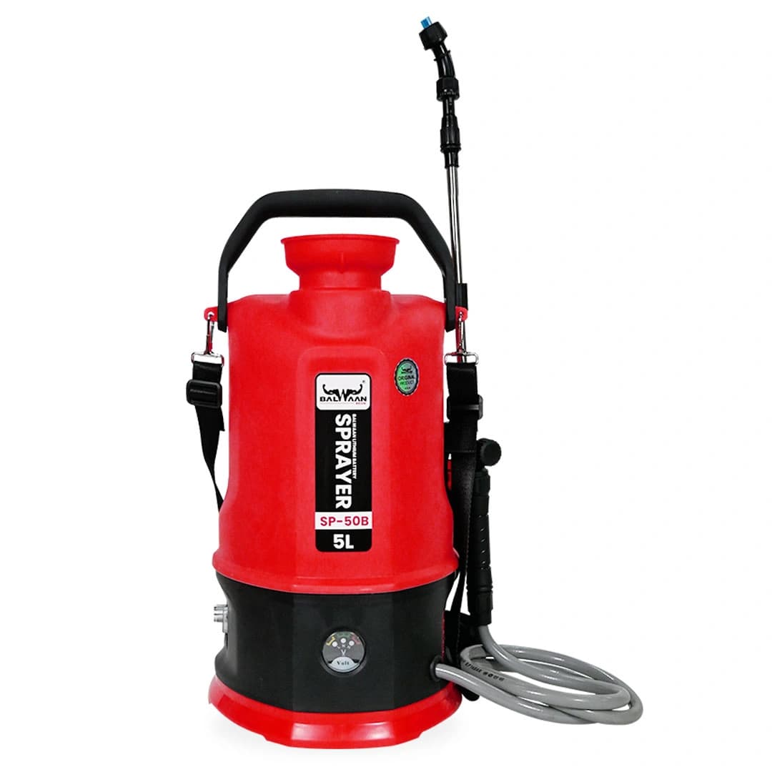 Balwaan SP-50B Li-Ion Garden Battery Sprayer, Battery Operated High-Pressure Sprayer, 5 L Tank Capacity, Use for Gardening, Agriculture and Lawn Care - Image 2