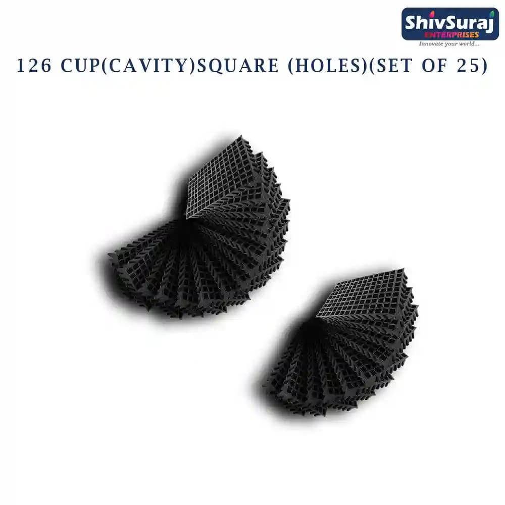 Shivsuraj 126 Cavity Seedling Tray Square Shape Hole Germination Tray, Nursery Tray, For Sowing Seeds - Image 4