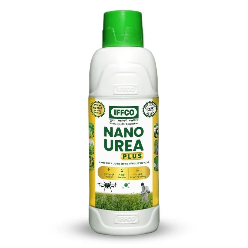 IFFCO NANO UREA PLUS Fertilizer, High-Efficiency Nitrogen Supply And Crop Growth - Image 1