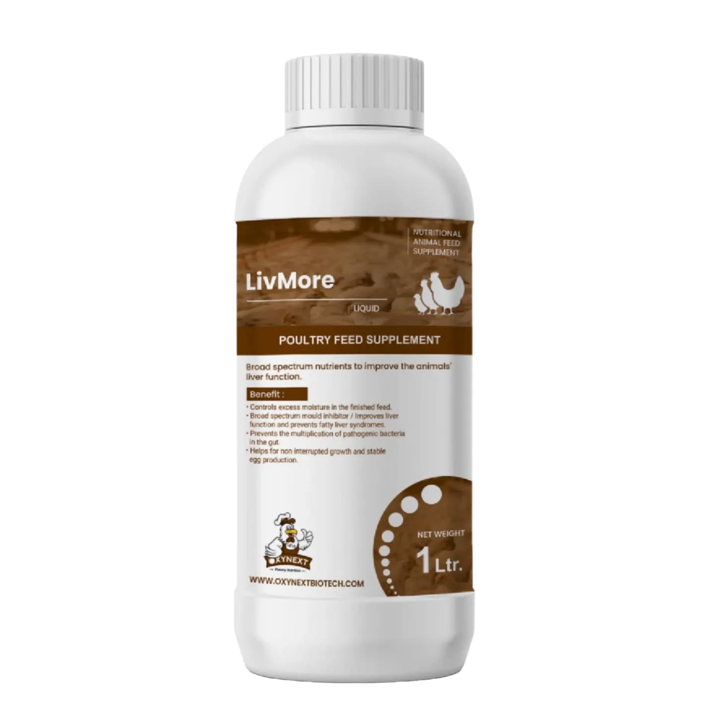 OXYNEXT LivMore Poultry Feed Supplement For Liver Health & Feed Safety - Image 1