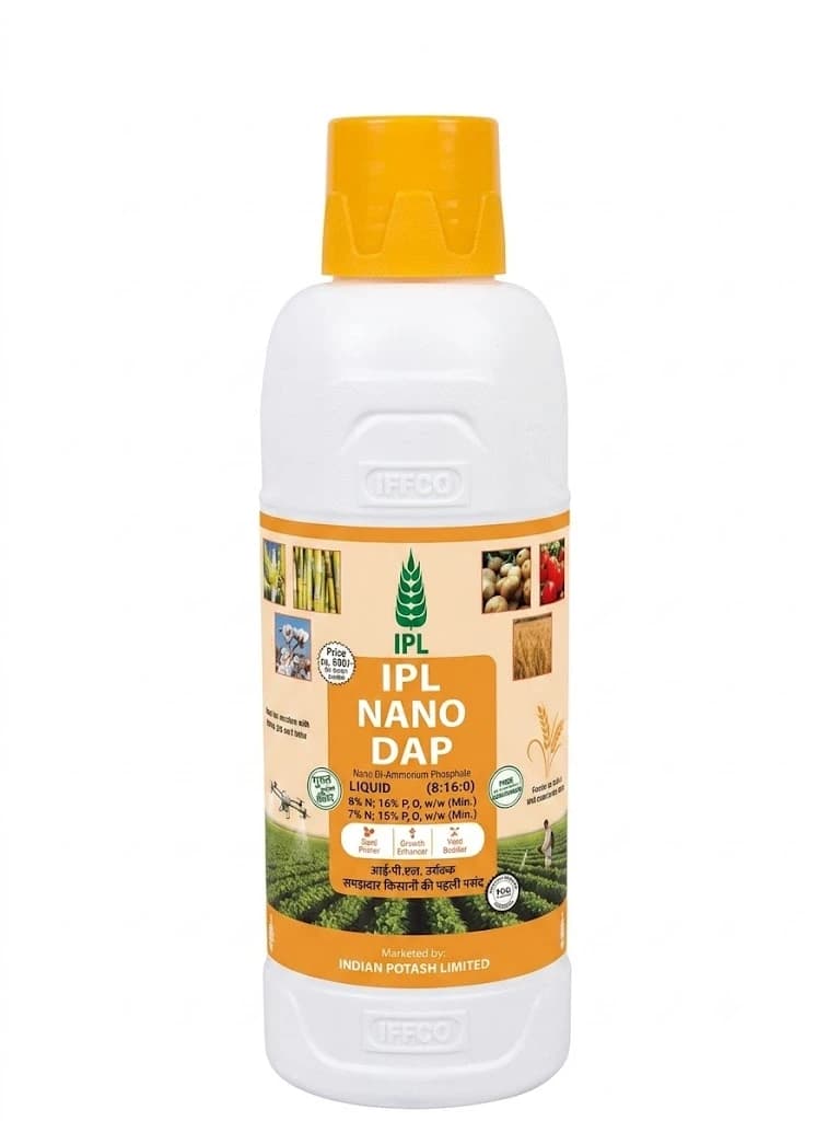 IFFCO IPL Nano DAP Nitrogen Di Ammonium Phosphate Liquid Fertilizer 8:16:0 - Image 1