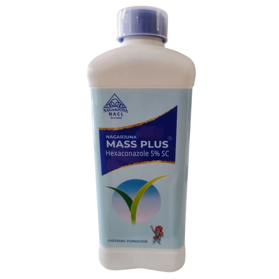 NACL Nagarjuna MASS PLUS Hexaconazole 5% SC Fungicide, Effective For Mango, Paddy & Grapes