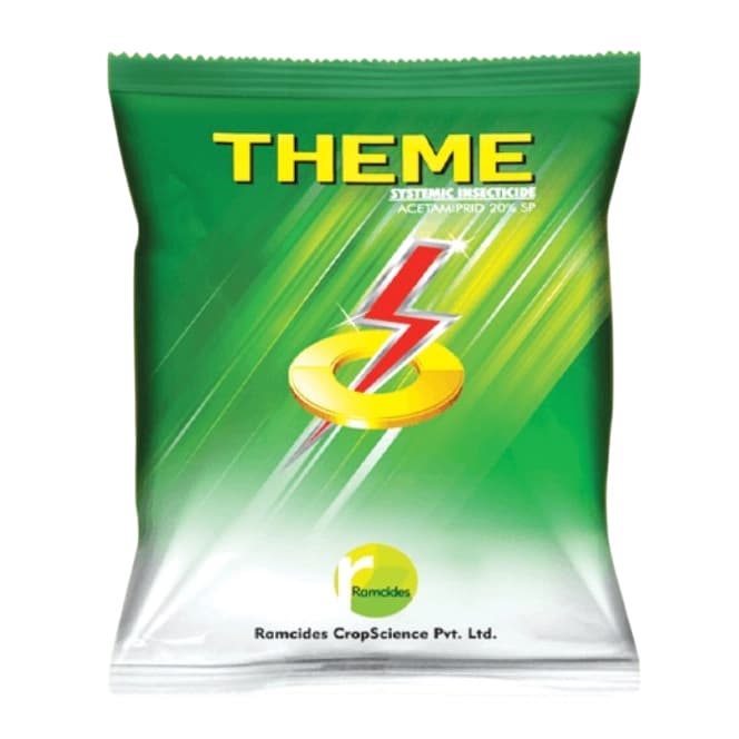 Ramcides Theme Acetamiprid 20% SP Insecticide, Effective For Whitefly And Sucking Pest Control For All Plants - Image 1