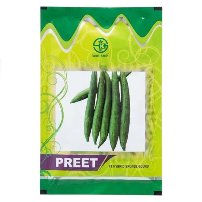 Kaveri Preet F1 Hybrid Sponge Gourd Seeds - Image 1