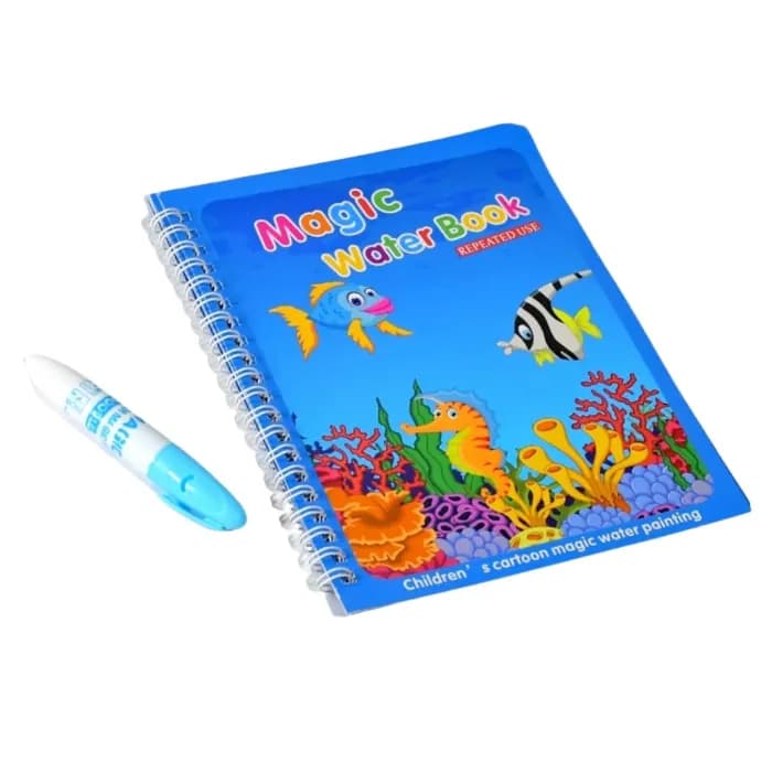 Magic Water Quick Dry Book Water Coloring Book Doodle With Magic Pen Painting Board - Image 1