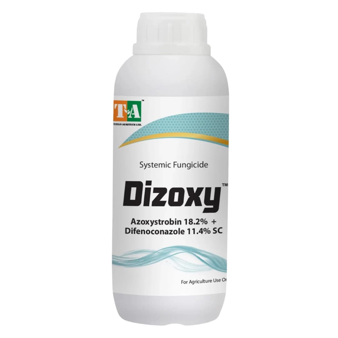 Titan Agritech Dizoxy Azoxystrobin 18.2% + Difenoconazole 11.4% SC Fungicide, Broad Spectrum For Fungal Diseases - Image 1