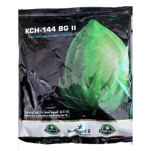 Kaveri Seeds KCH-144 BGII Hybrid Cotton Seeds, Kapas Ke Beej, Bollgard II Technology (475 Gm) - Image 1