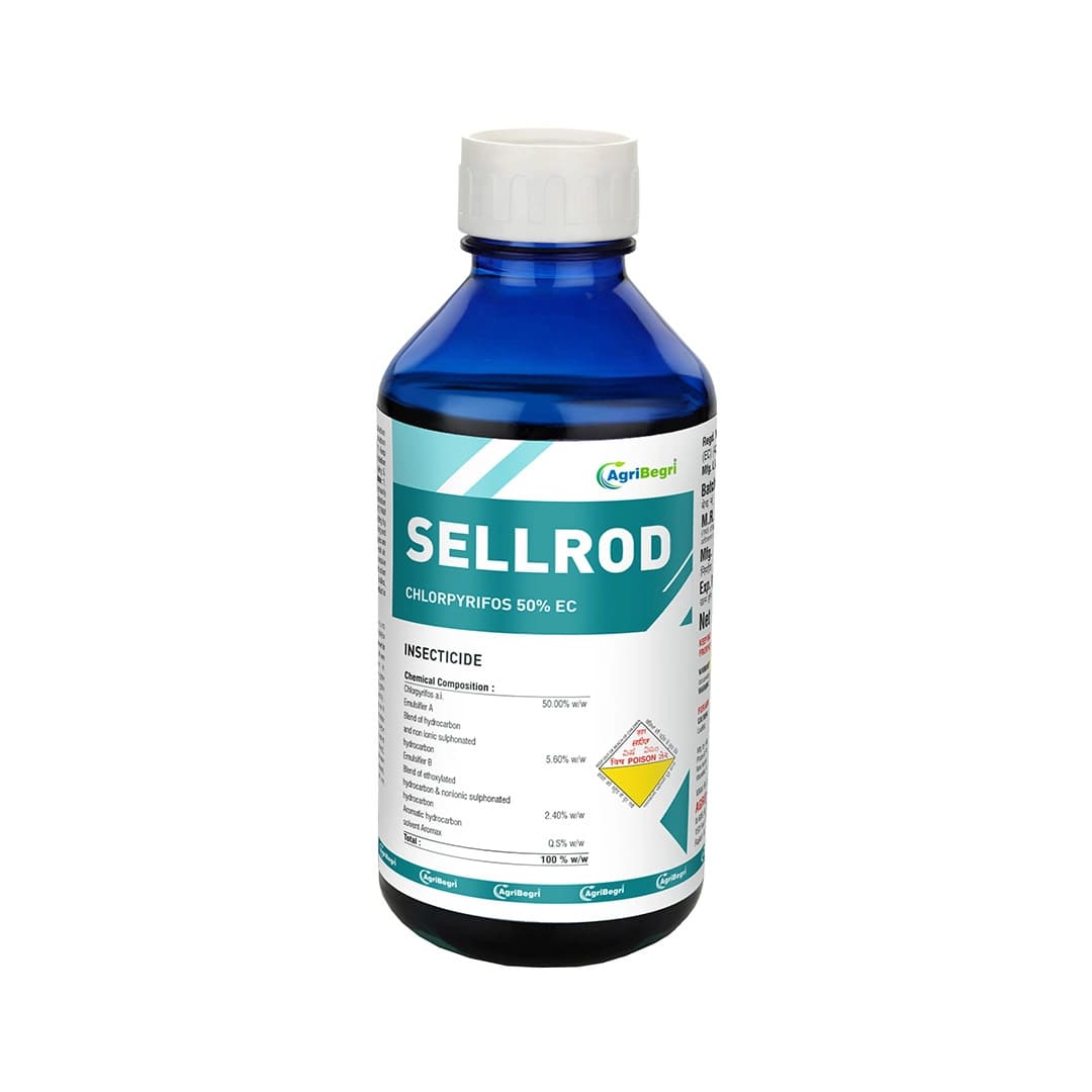 Sellrod - Chlorpyrifos 50% EC, Control Insects Such As Wireworm, Beetles, and Aphids