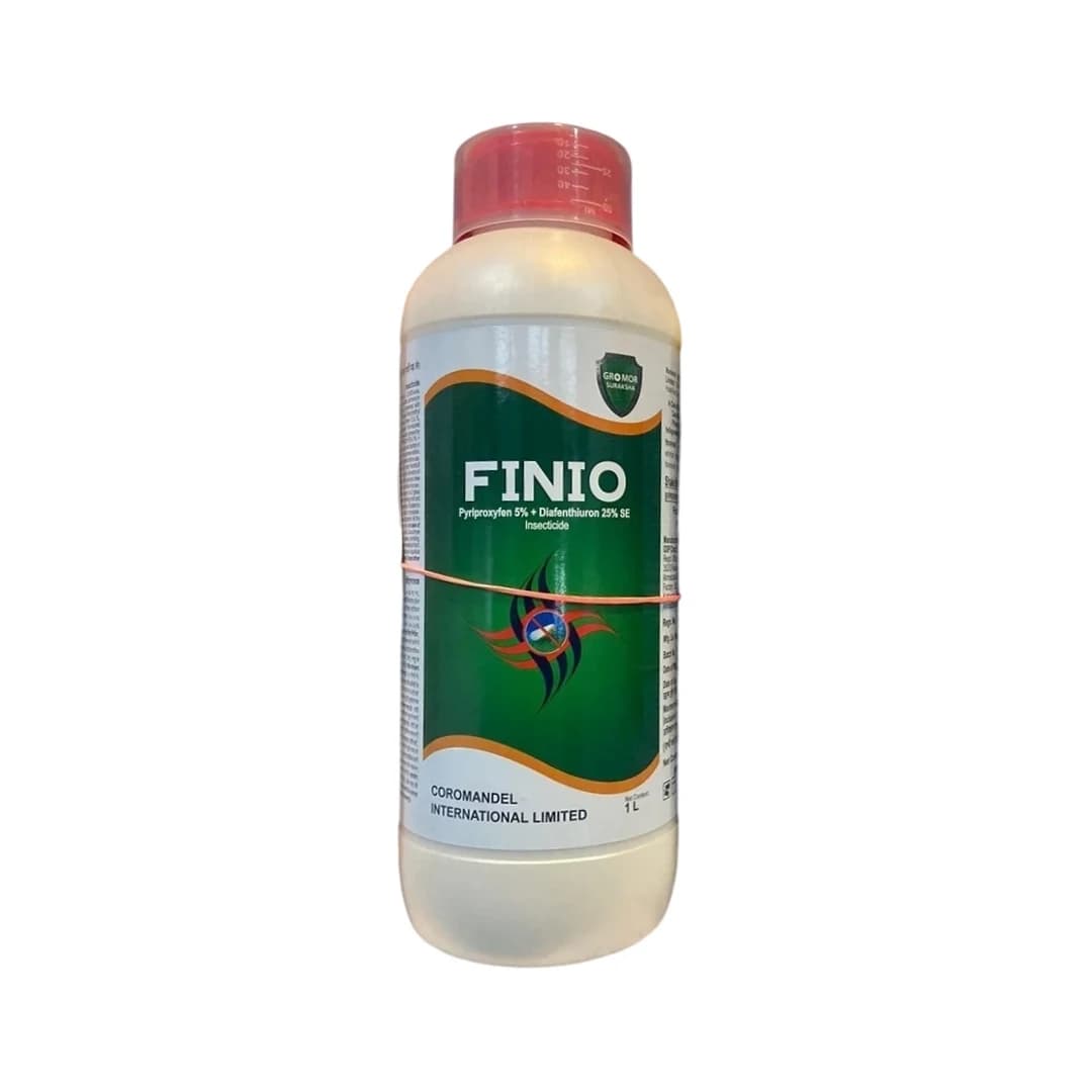 Coromandel Finio Pyriproxyfen 5% + Diafenthiuron 25% SE, Contact and Stomach action Insecticides. - Image 1