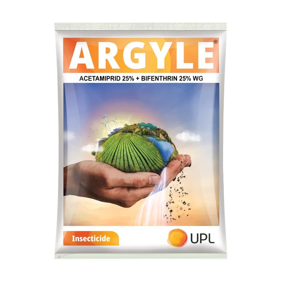 UPL Argyle Acetamiprid 25% + Bifenthrin 25% WG Insecticide, Broad Spectrum, Effective For Cotton And Soybean Crops - Image 1