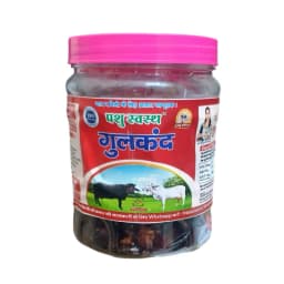 PASHU SVASTH GULKAND, Rose Infused Herbal Milk Booster, Stomach Cooler For Cattle And Animal Health Supplement 1