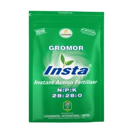 Coromandel Gromor Npk 28:28:00 Insta Fertilizer, 100% Water Soluble, Fast Acting For Crops Growth - Image 1