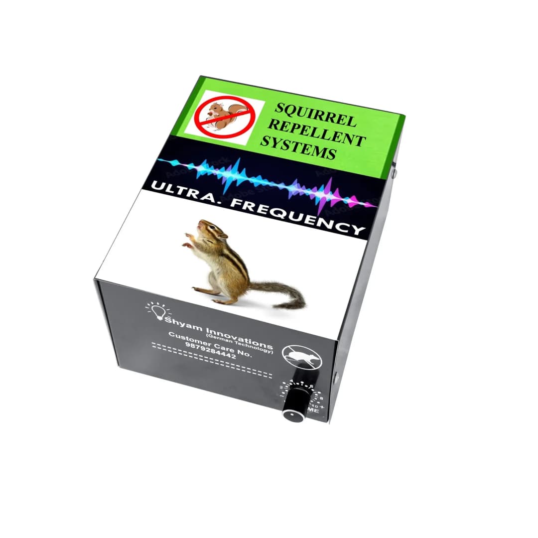 Shyam Ultrasonic Squirrel Repellent System For Home, Office, Mall, Mini Mart, And Hotel - Image 1