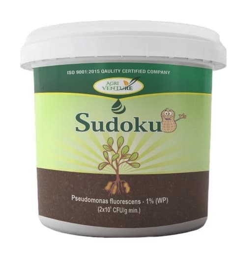 Agriventure Sudoku (Pseudomonas Flurescens 1% Wp) Promote Plant Growth And Health By Suppressing Soil Borne Diseases
