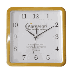 AgriBegri Square Wall Clock, Stylish, Durable Plastic Analog Clock For Home And Office 3